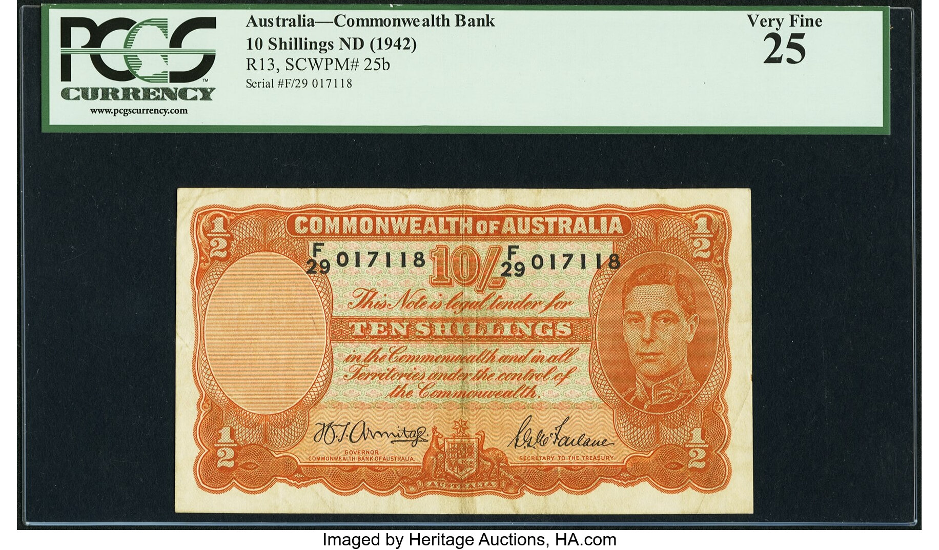 image for: Australia  10 shillings(B131c)