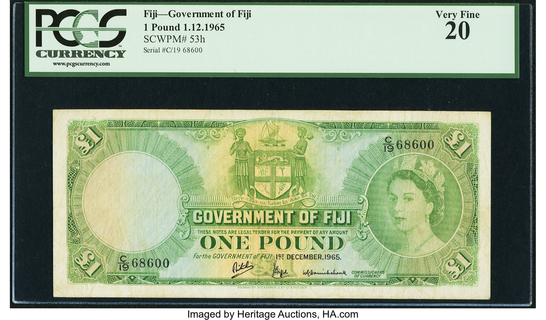 image for: Fiji  1 pound (B330fs)