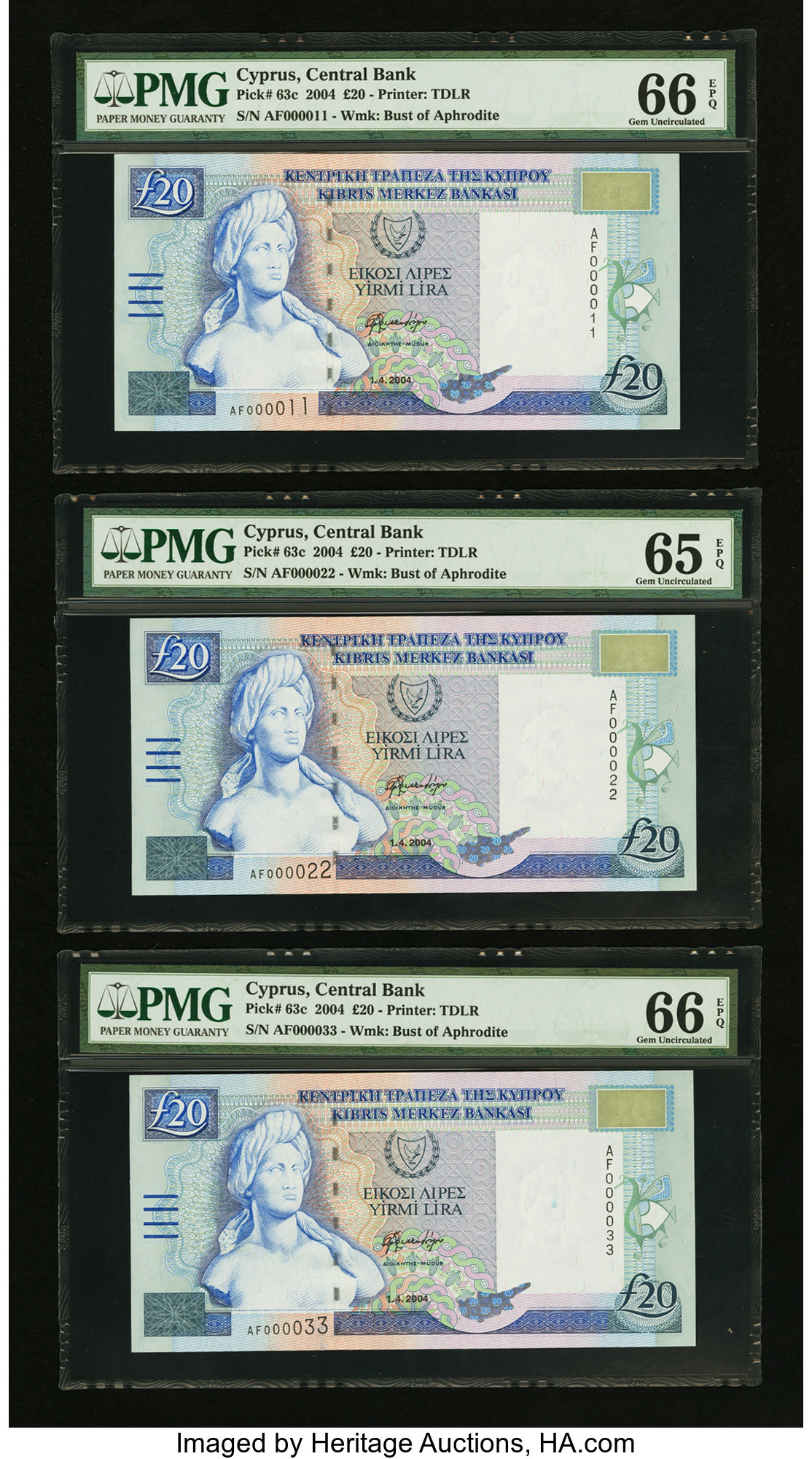 image for: Cyprus  20 pounds (B321a)