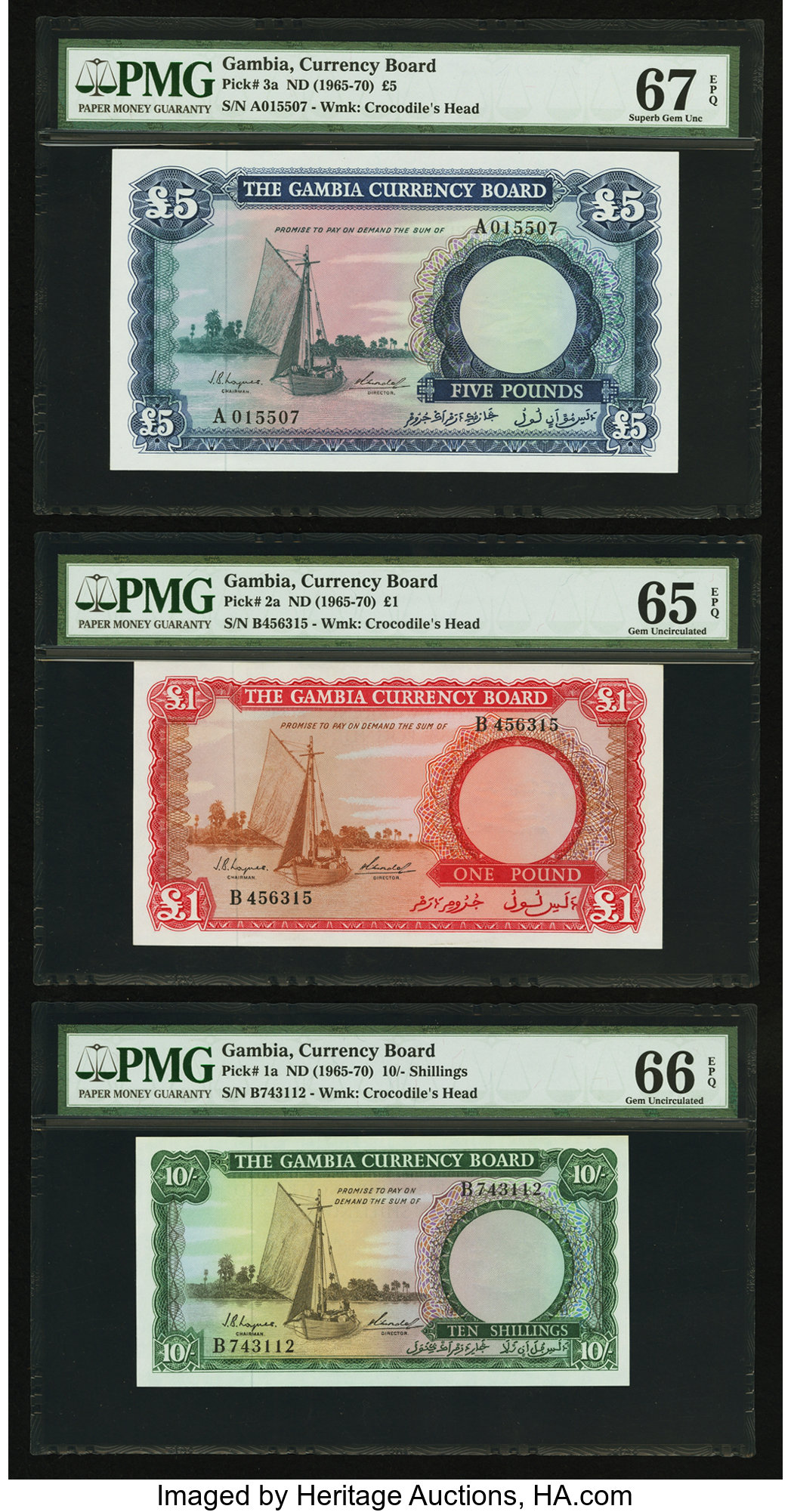 image for: Gambia  1 pound(B102a)