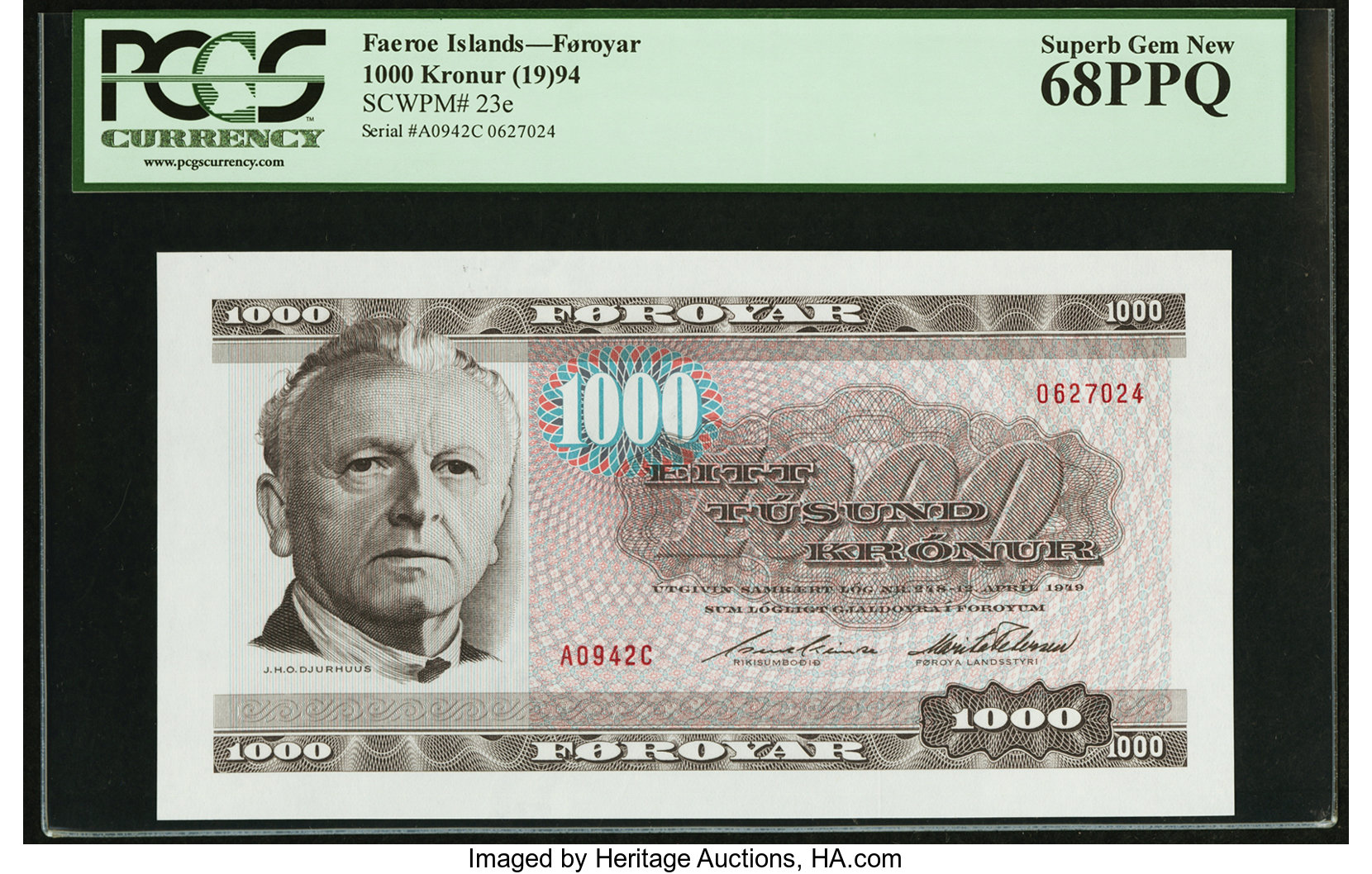 image for: Faroe Islands  1,000 kr?nur (B211d)