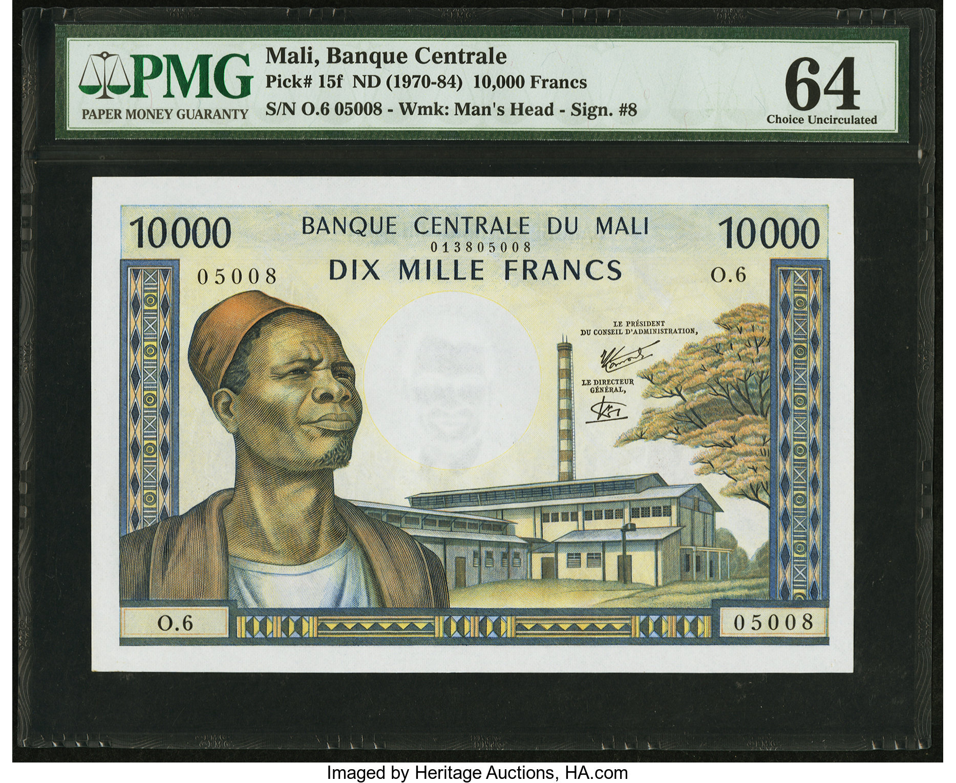image for: Mali  10,000 francs(B205b)