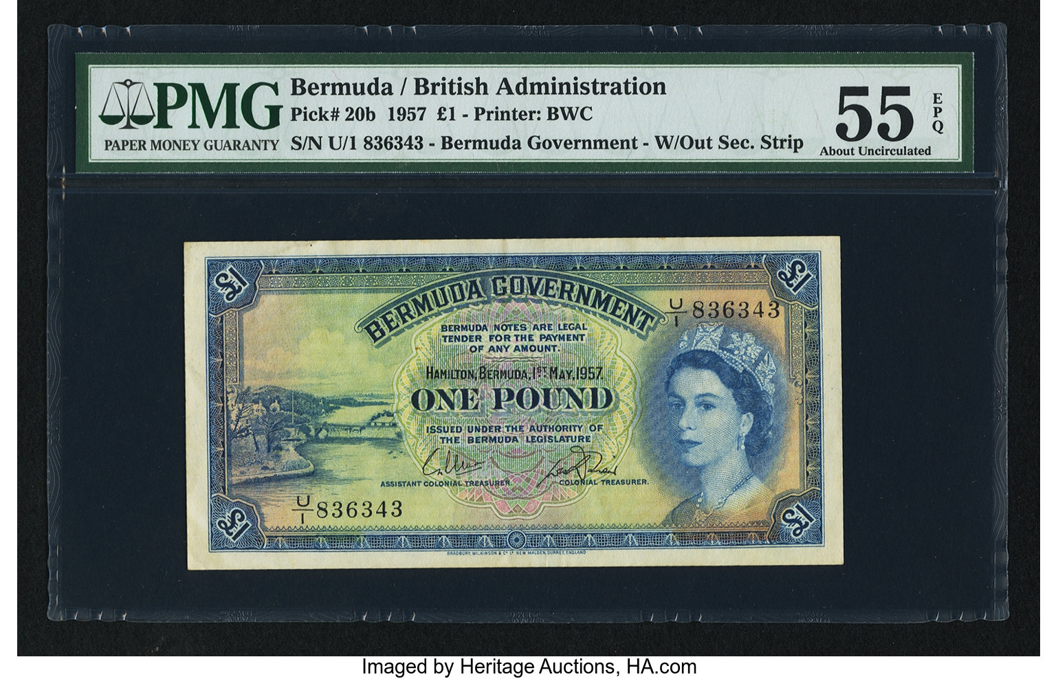 image for: Bermuda  1 pound (B121c)
