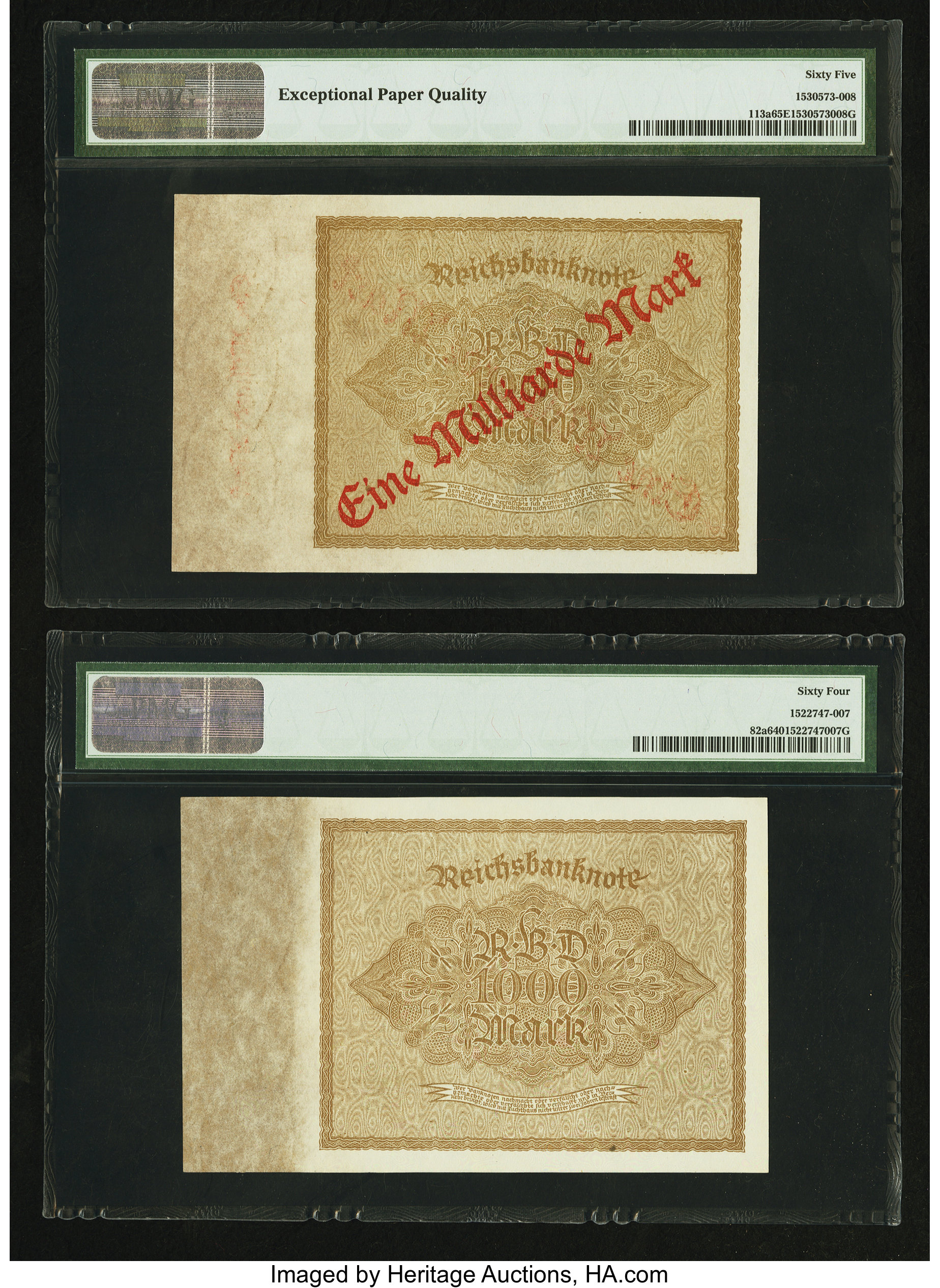 image for: Germany  eine milliarde (1,000,000,000) mark on 1,000 mark (B271a)