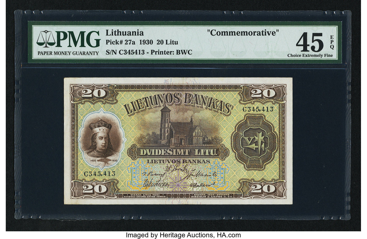 image for: Lithuania  20 lit?(B129as2)