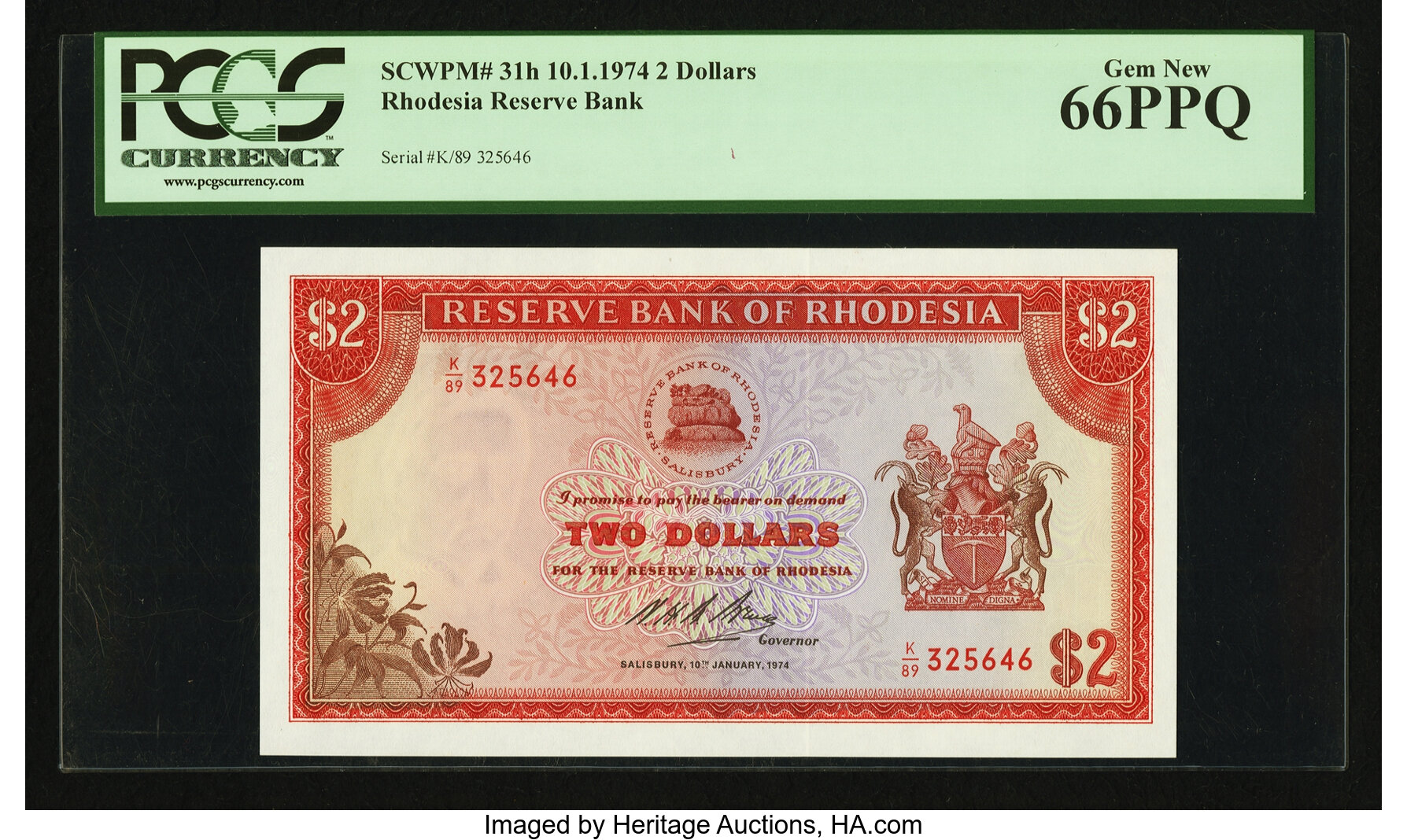image for: Rhodesia  2 dollars(B108j)