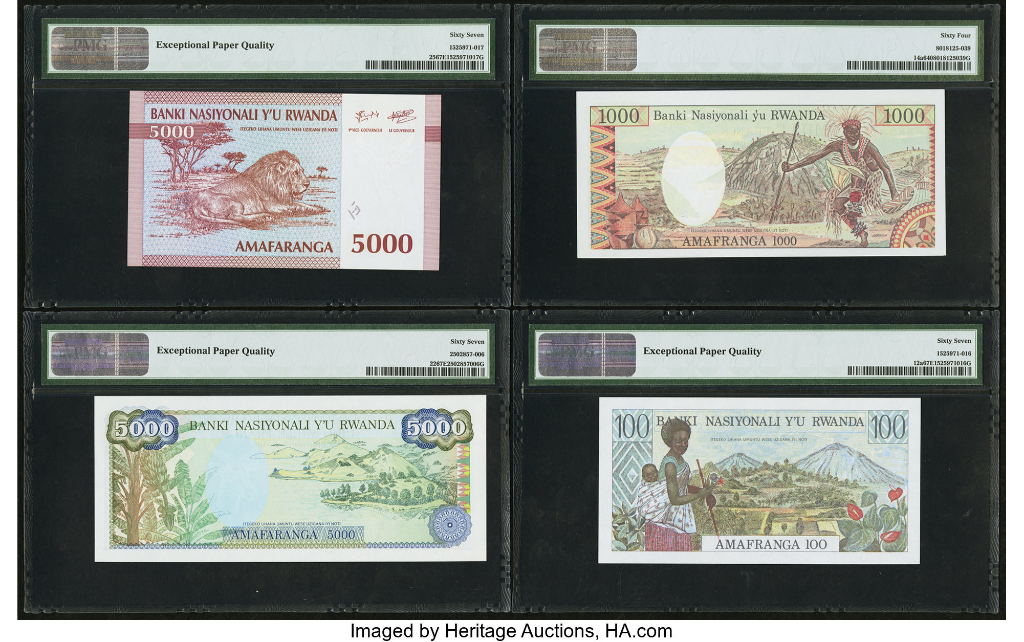 image for: Rwanda  5,000 francs (B124a)