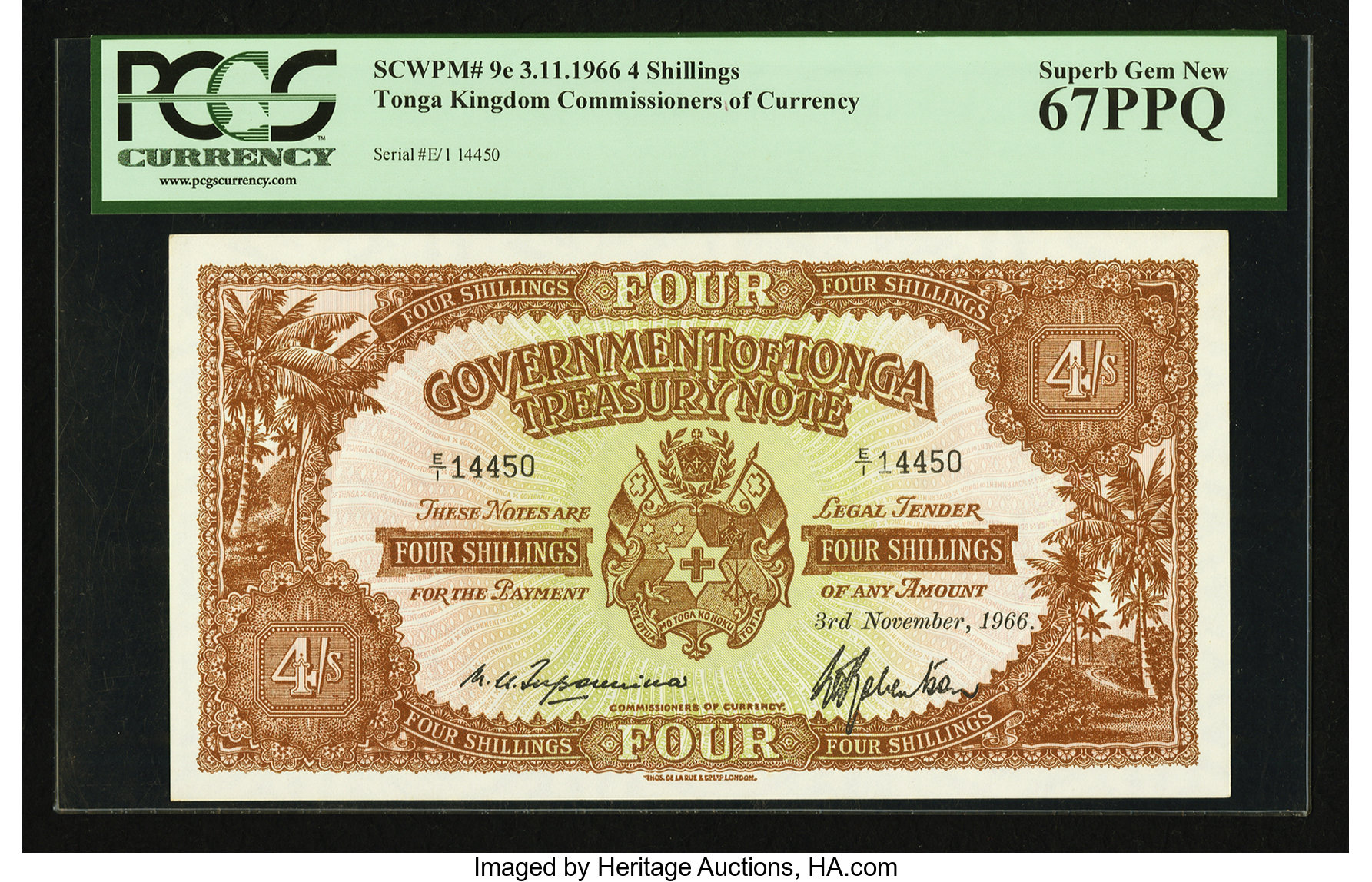 image for: Tonga  4 shillings(B109c)