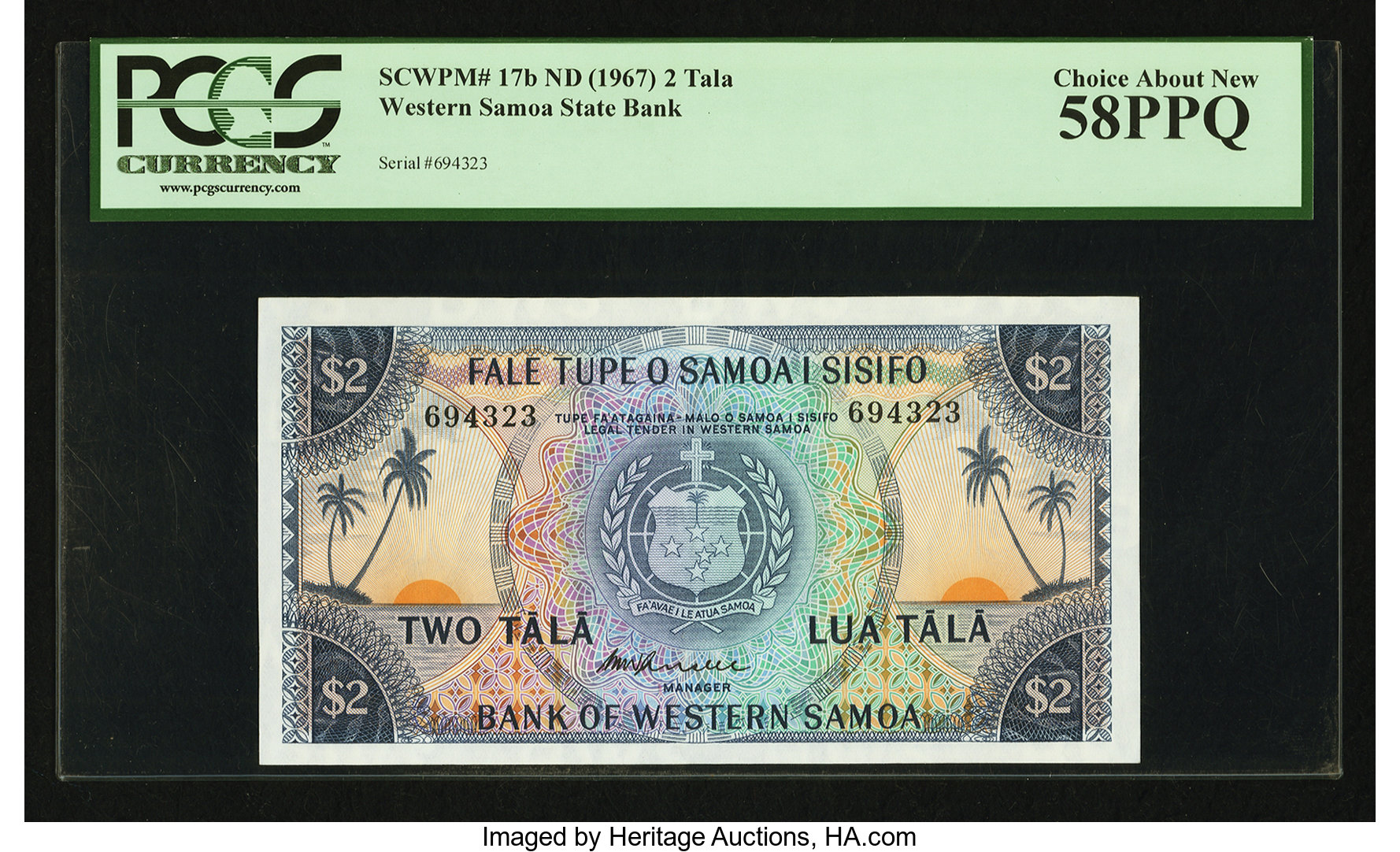image for: Western Samoa  2 t?l?(B308d)