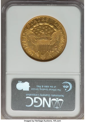 image for: 1797 $10 Large Eagle, BD-4, High R.4, AU58 NGC....