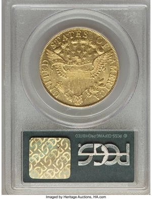 image for: 1799 $10 Small Obverse Stars, BD-7, R.3, MS60 PCGS....