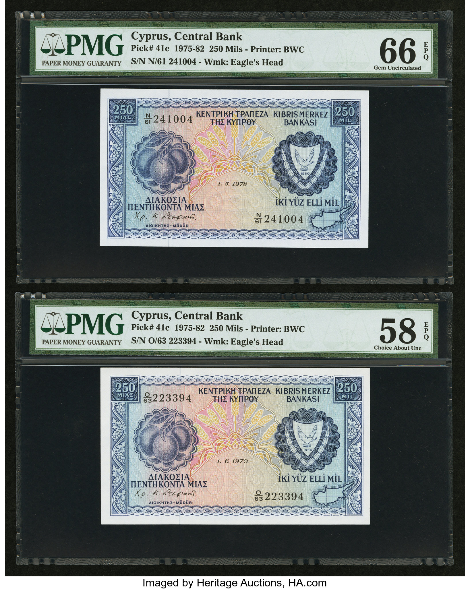 image for: Cyprus  250 mils (B301b)