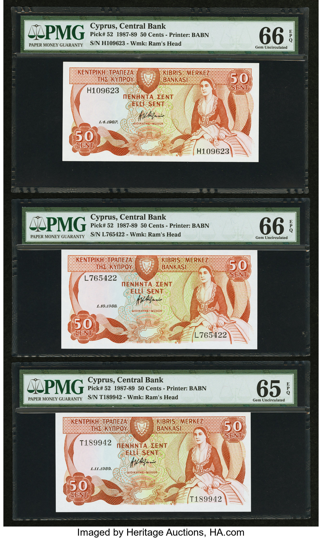 image for: Cyprus  50 cents (B311cs)