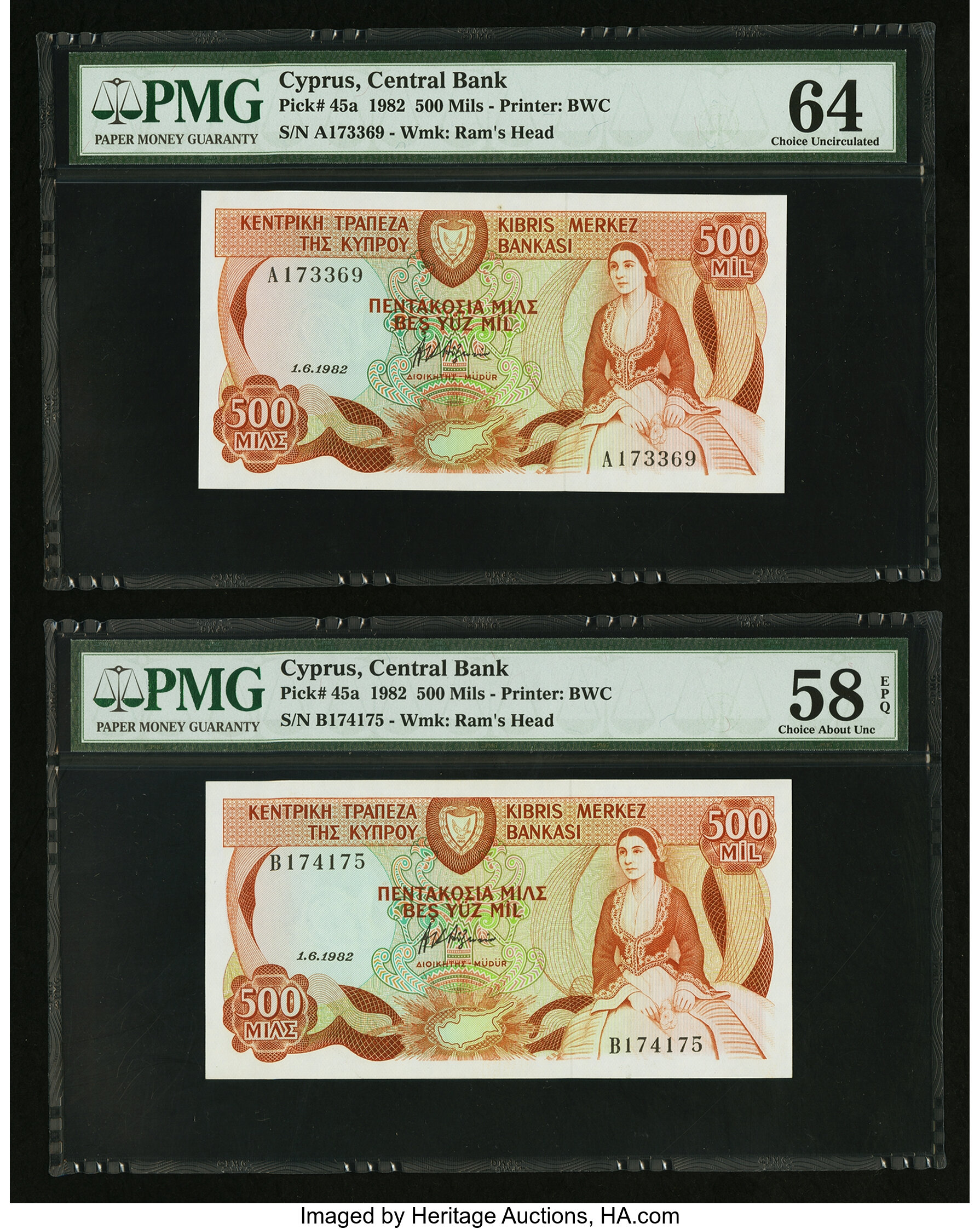 image for: Cyprus  500 mils (B305a)