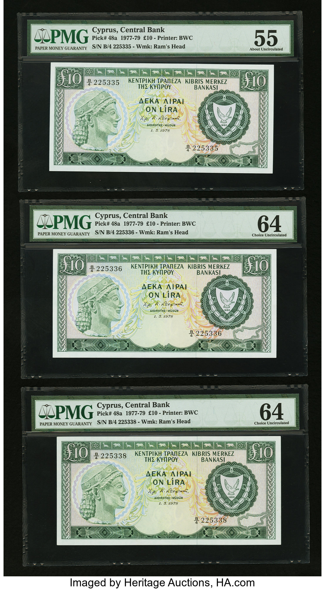 image for: Cyprus  10 pounds (B308g)