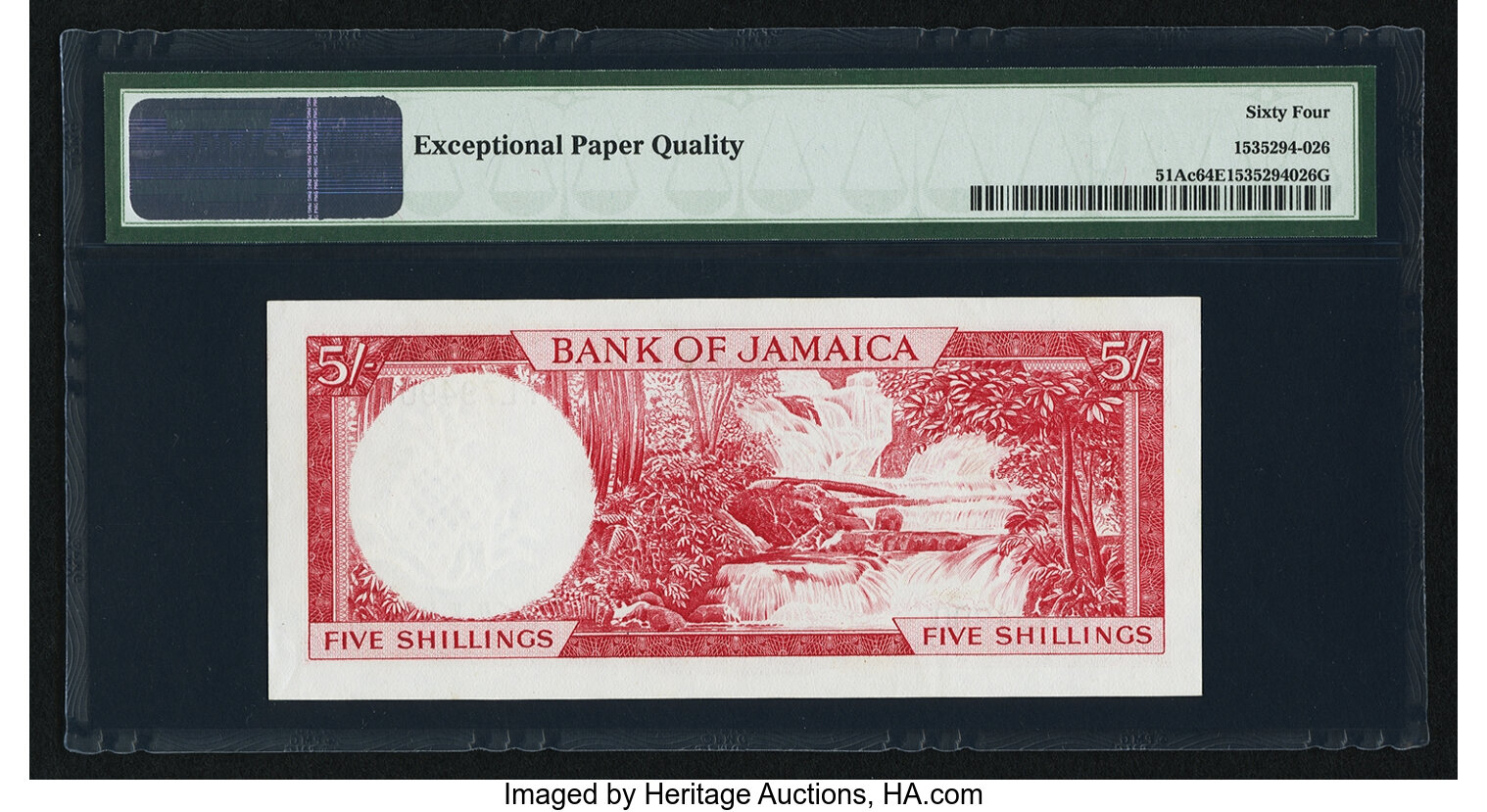 image for: Jamaica  10 shillings (B205as)