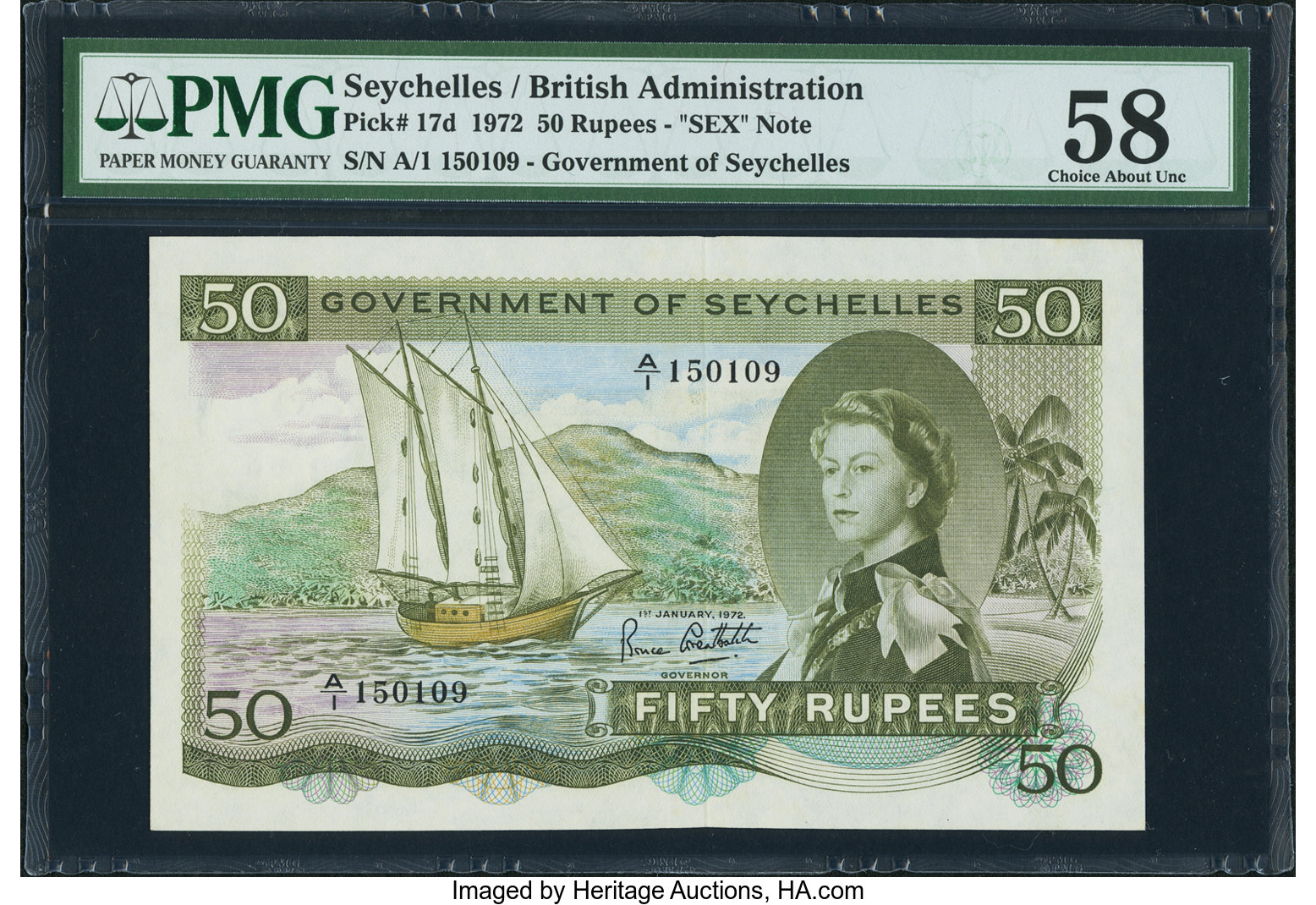 image for: Seychelles  50 rupees (B124d)