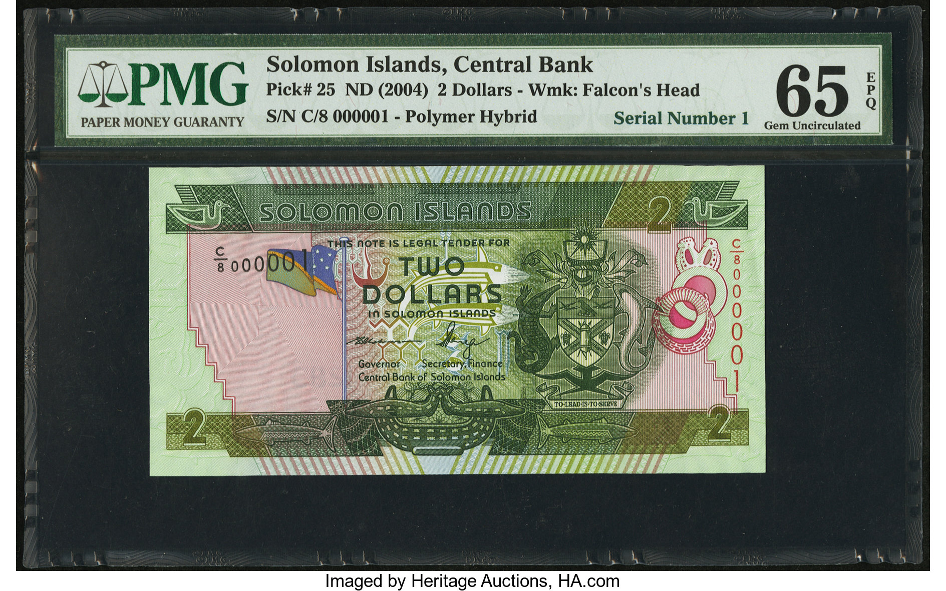 春先取りの Solomon of Bank Pennyral Islands 7a Sig B215b,P25 dollars 2 コレクション