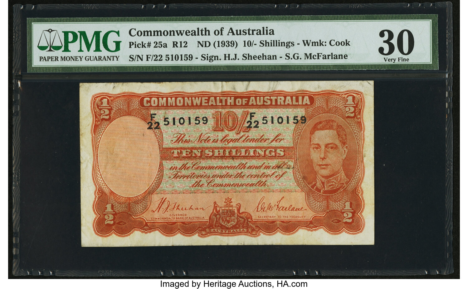 image for: Australia  10 shillings(B131b)