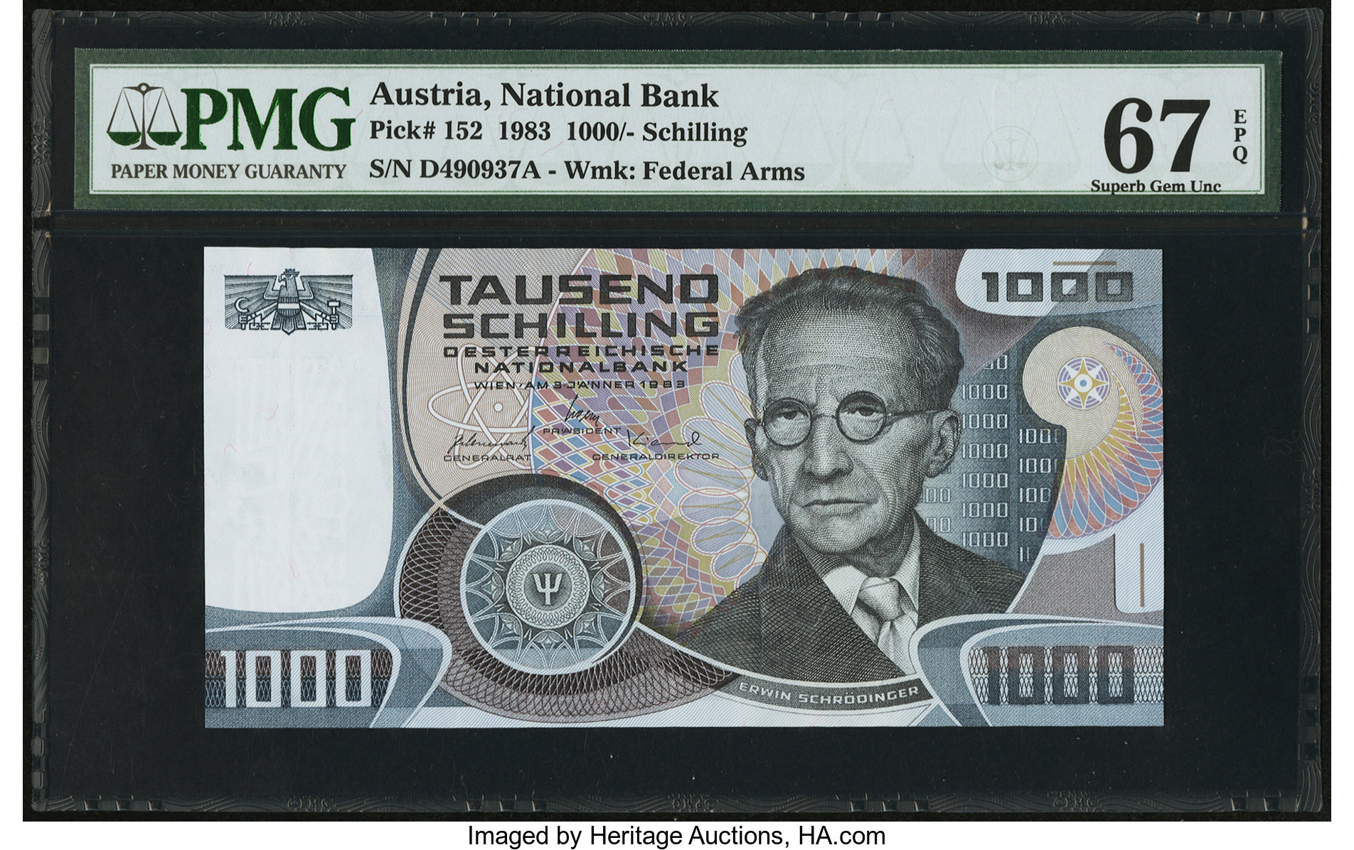 image for: Austria  1,000 schilling (B257a)