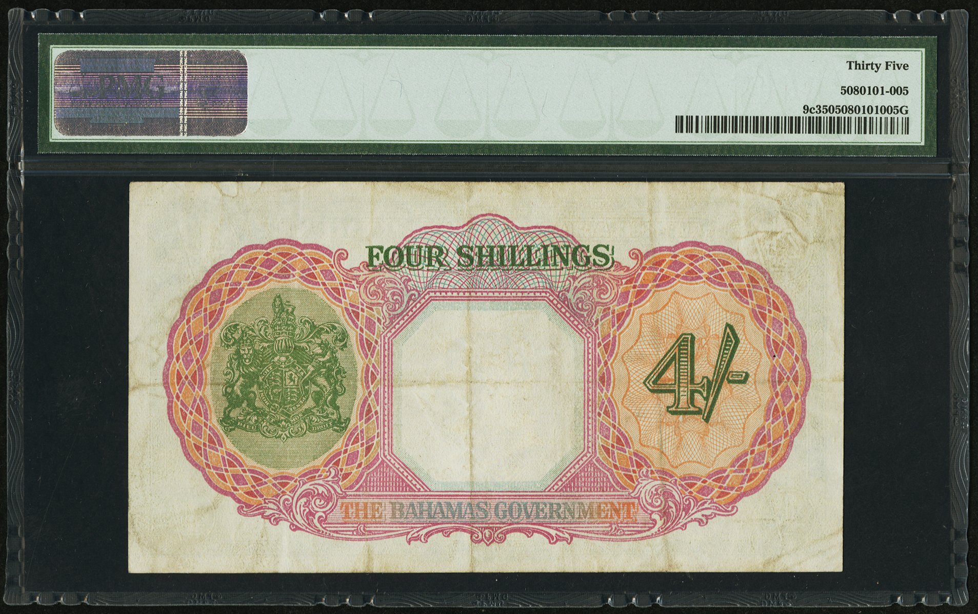 image for: Bahamas  4 shillings(B108as2)