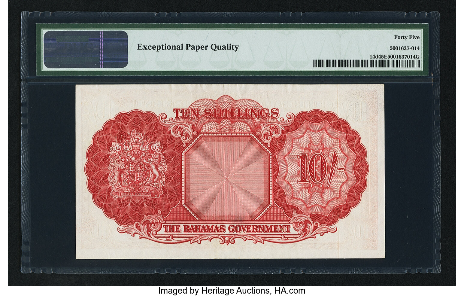 image for: Bahamas  10 shillings(B113cs)