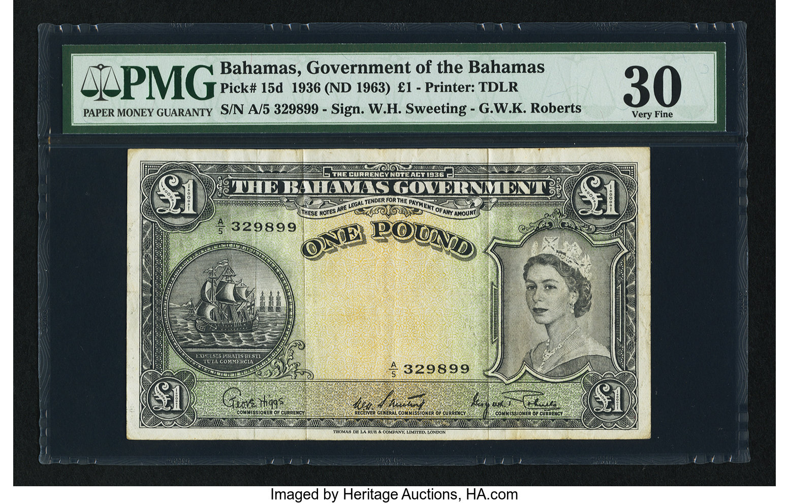 image for: Bahamas  1 pound(B114c)