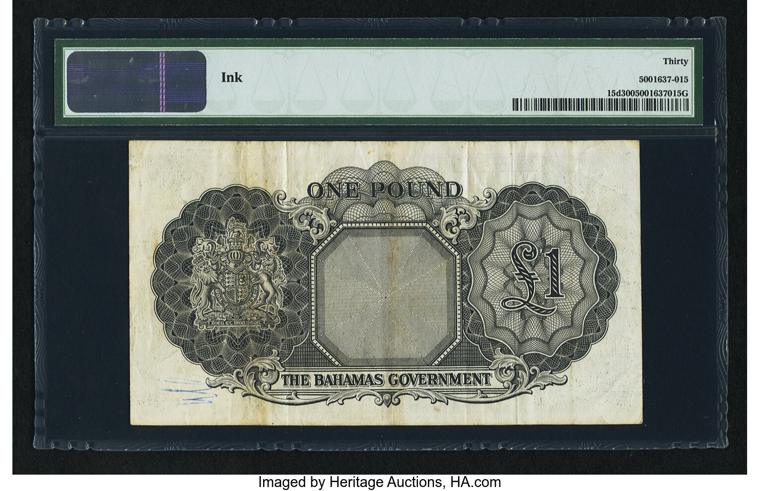 image for: Bahamas  1 pound(B114ds)