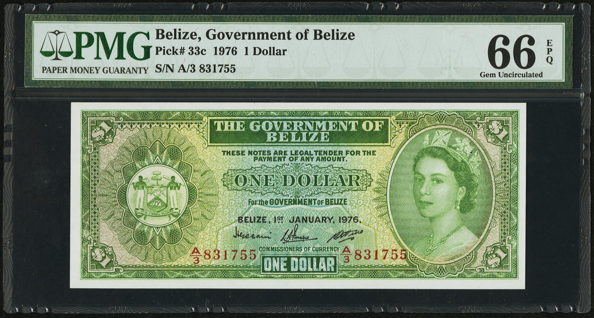 image for: Belize  1 dollar (B101cp)
