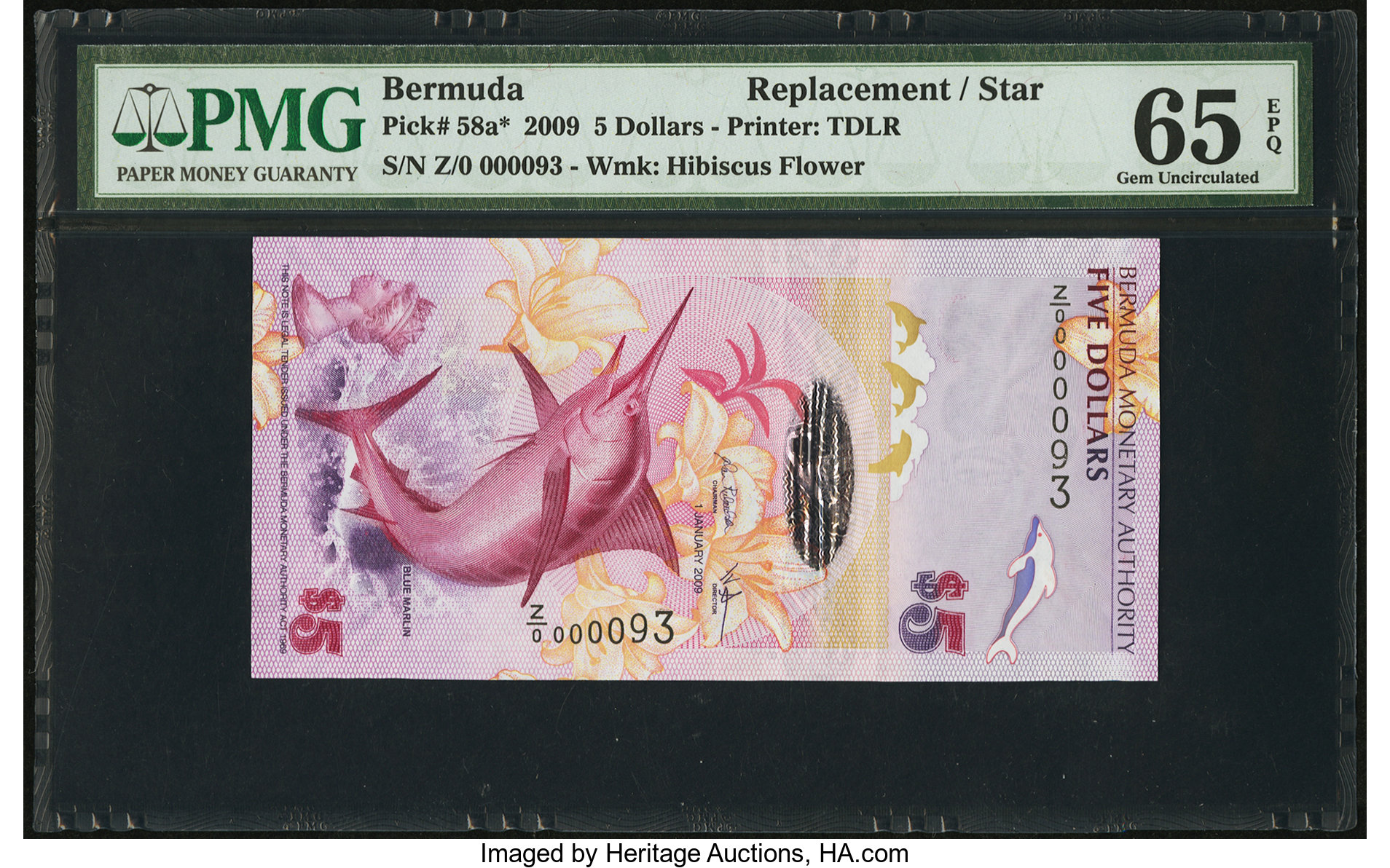 image for: Bermuda  5 dollars (B231a)