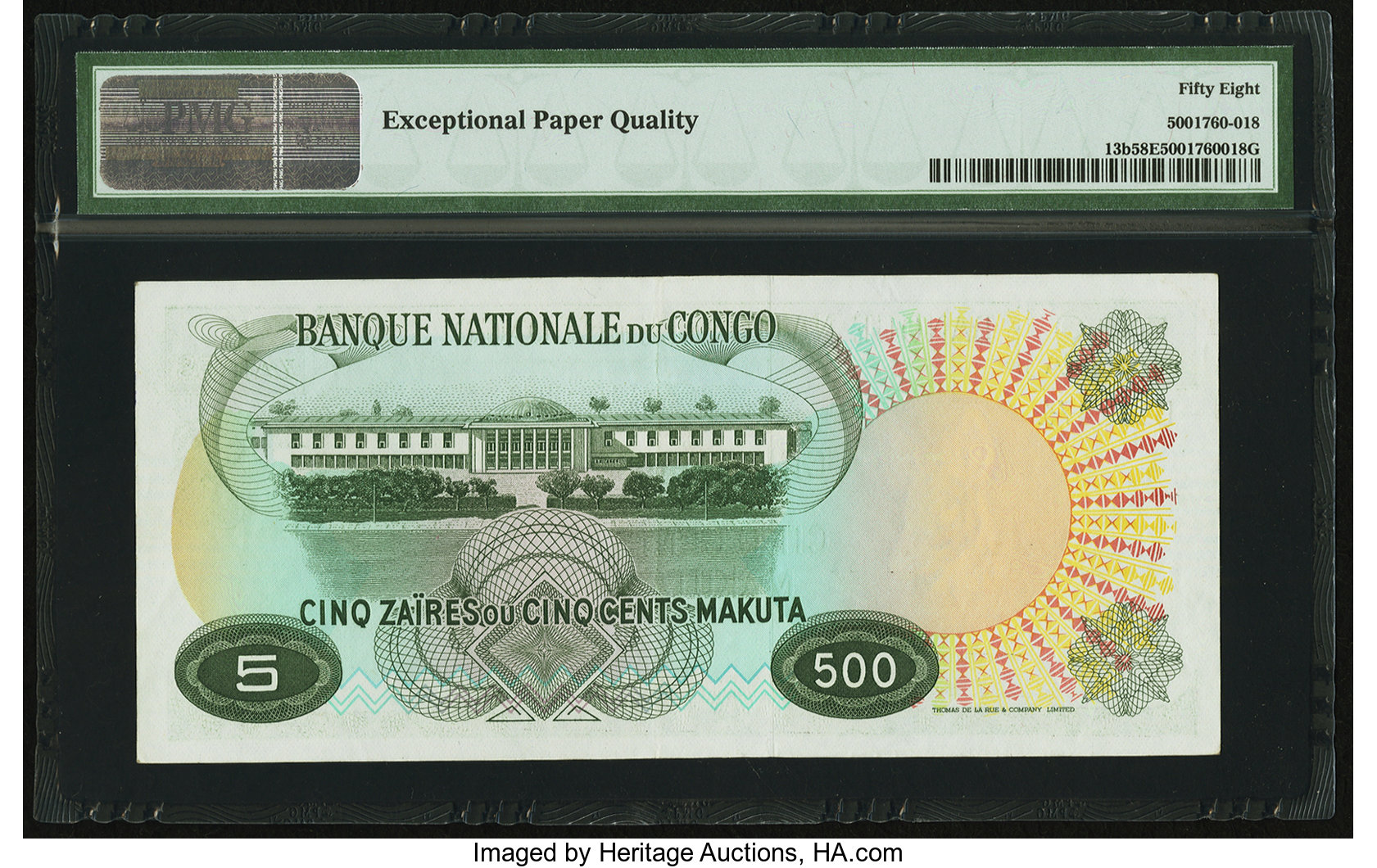 image for: Congo Democratic Republic  5 za?res / 500 makuta(B210c)