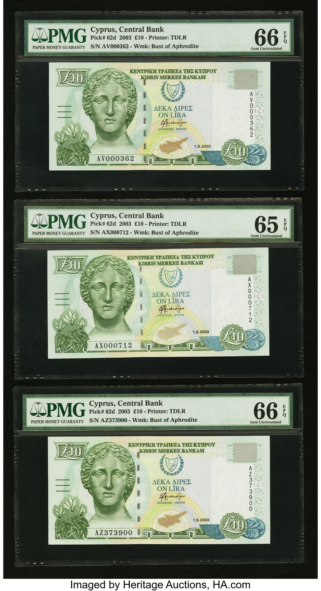 image for: Cyprus  10 pounds (B320b)