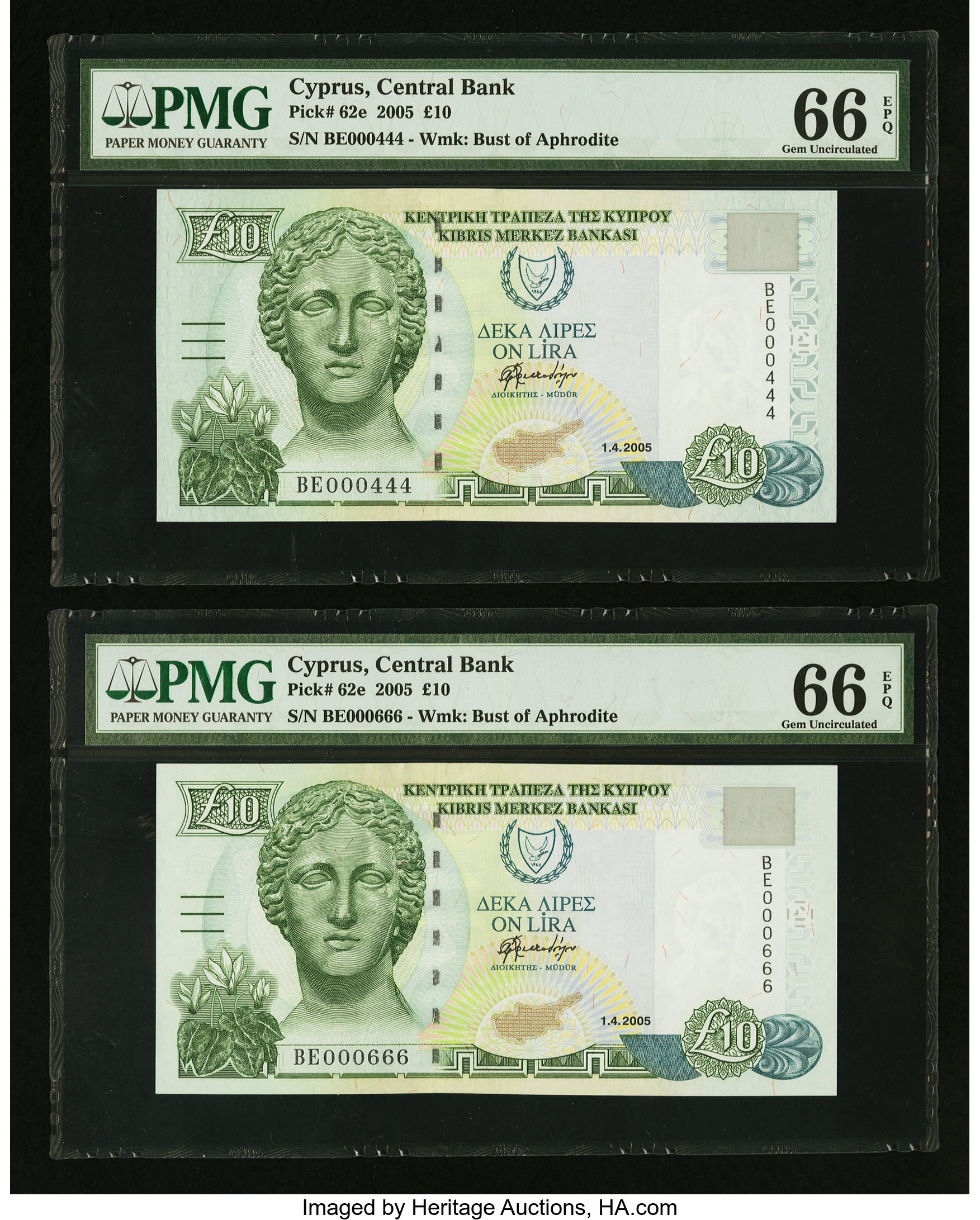 image for: Cyprus  10 pounds (B320b)
