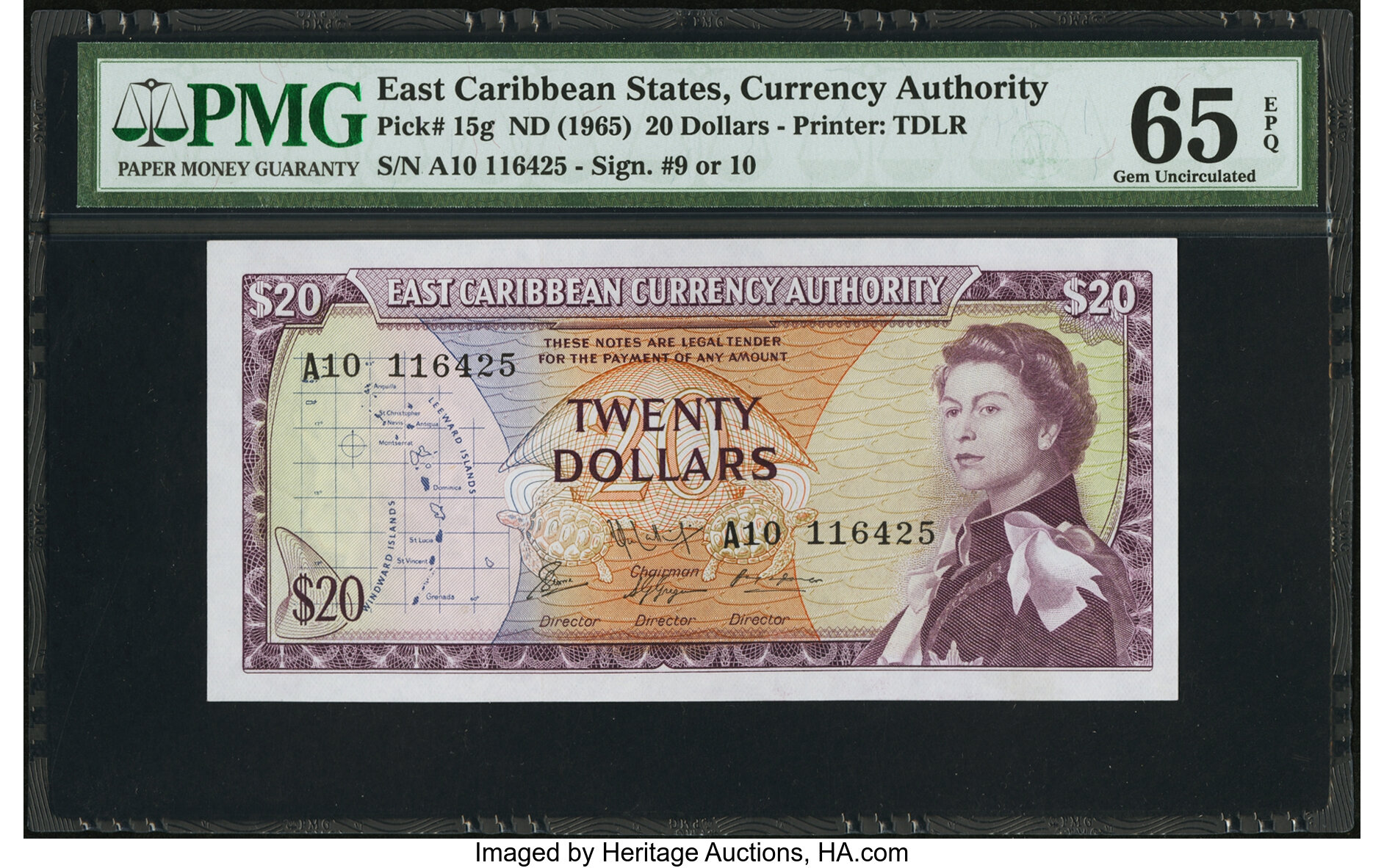 image for: East Caribbean States  20 dollars (B103a1s2)
