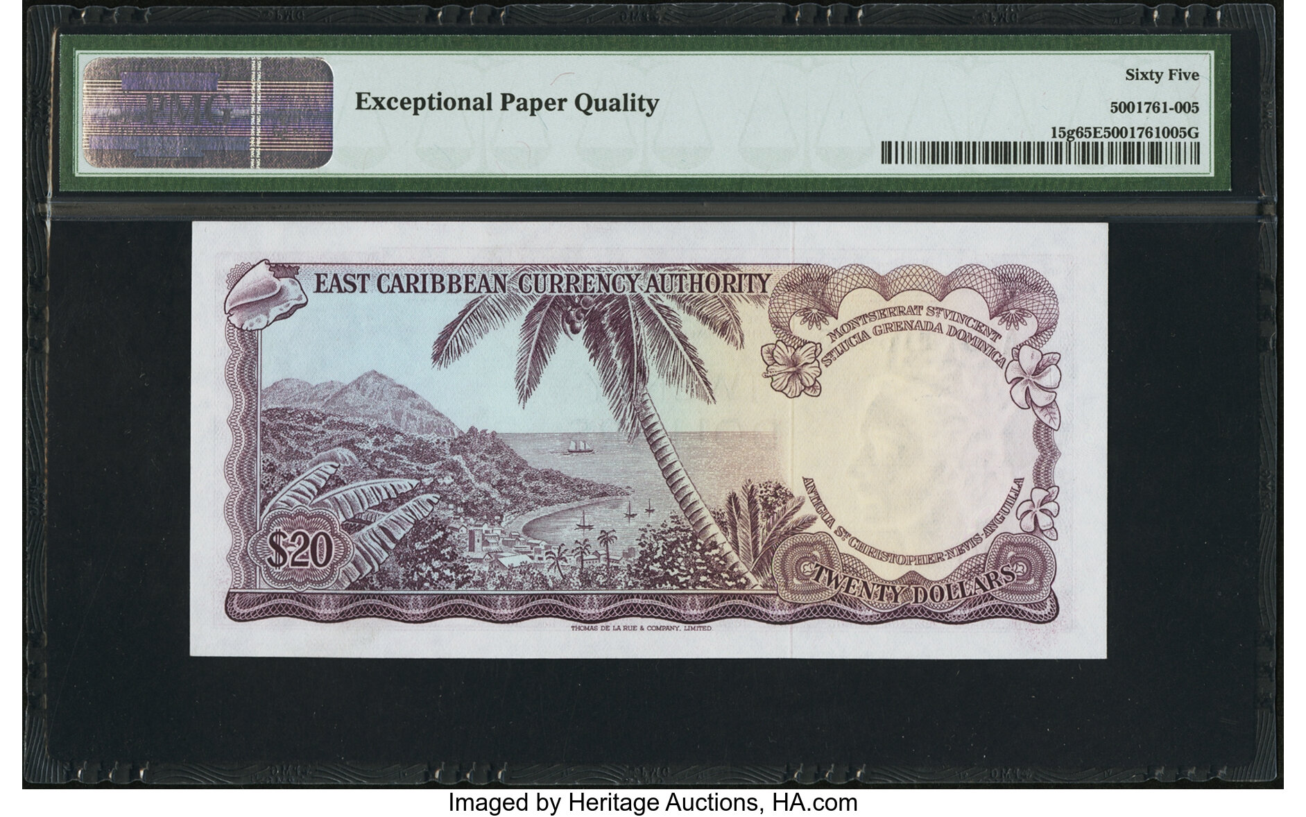 image for: East Caribbean States  20 dollars (B103cv)
