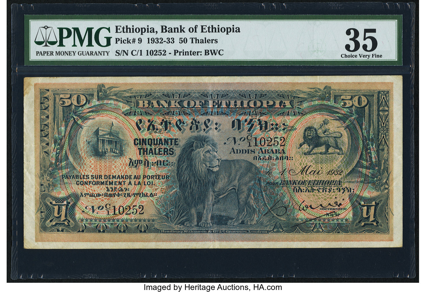 image for: Ethiopia  50 thalers(B104p)