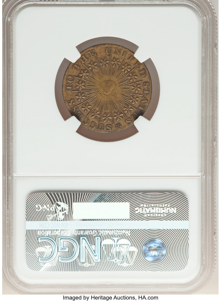 image for: Undated  Washington Success Medal, Large Size, Reeded Edge, XF45 NGC. NGC Census: (2/4). PCGS Population: (4/36).  ...