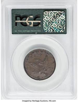 image for: 1789 TOKEN Mott Token, Thick Planchet, Plain Edge AU55 PCGS. PCGS Population: (19/56). NGC Census: (7/37). CDN: $425 Whsle....