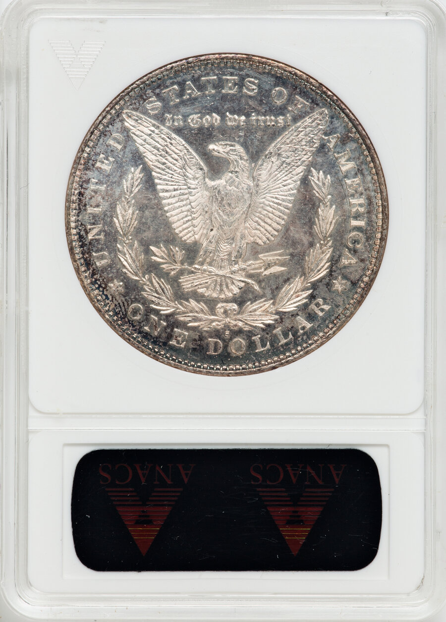 image for: 1879-S $1 Reverse of 1878 MS63 Prooflike ANACS.  Mintage 9,110,000. ...