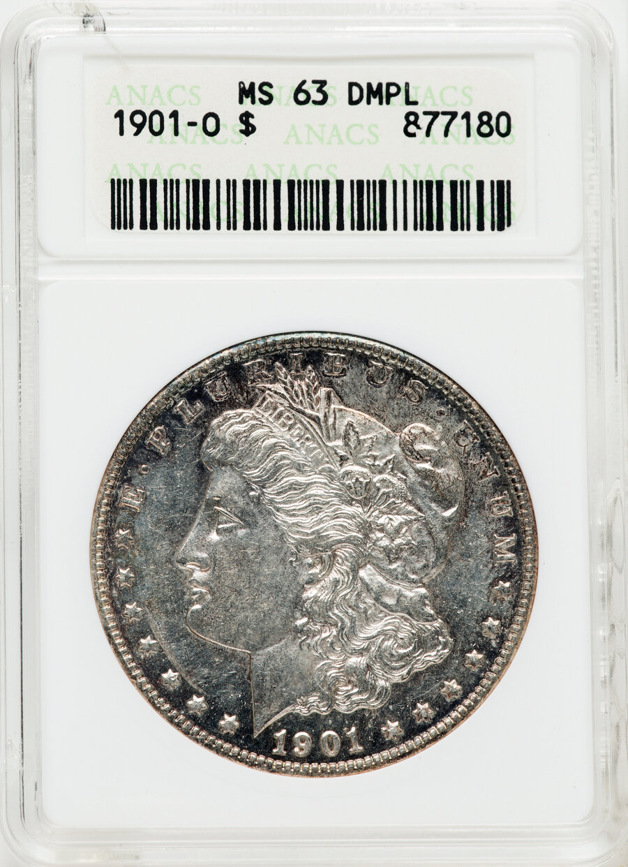 image for: 1901-O $1 MS63 Deep Mirror Prooflike ANACS.  ...