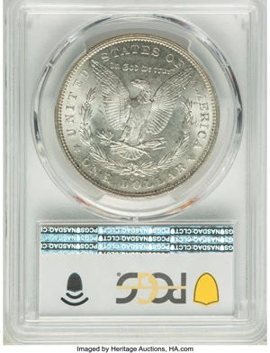 image for: 1904-O $1 VAM-4B, Fish Hook, MS65 PCGS. Hit List Variety. PCGS Population: (27/5). NGC Census: (0/0). CDN: $440 Whsle. Bid ...