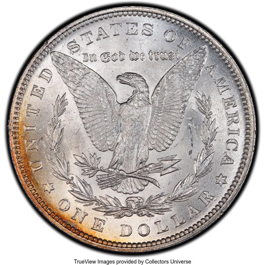 image for: 1880 $1 Clashed "IN," VAM-32A MS62 PCGS. Hit List Variety. PCGS Population: (9/45). NGC Census: (0/0). MS62. ...