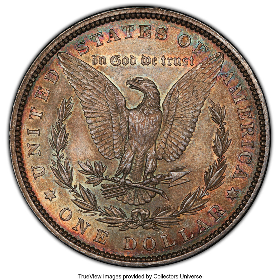 image for: 1880/9 $1 Overdate VAM-25 0/9, Hit List 40, MS64 PCGS. PCGS Population: (24/16 and 1/2+). NGC Census: (0/0 and 0/0+). MS64....
