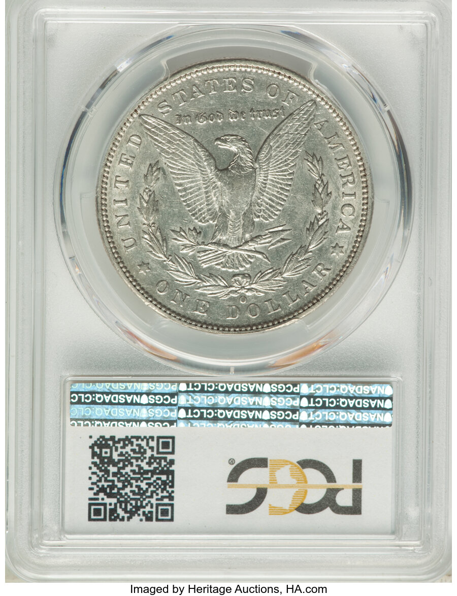 image for: 1896-O $1 Shifted Date, VAM-19, AU53 PCGS. Hit List Variety. PCGS Population: (7/23). NGC Census: (0/0). CDN: $250 Whsle. B...