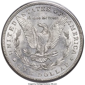 image for: 1886 $1 Doubled Date, VAM-20, Hot 50, MS63 PCGS. PCGS Population: (11/7). NGC Census: (4/2). CDN: $850 Whsle. Bid for NGC/P...
