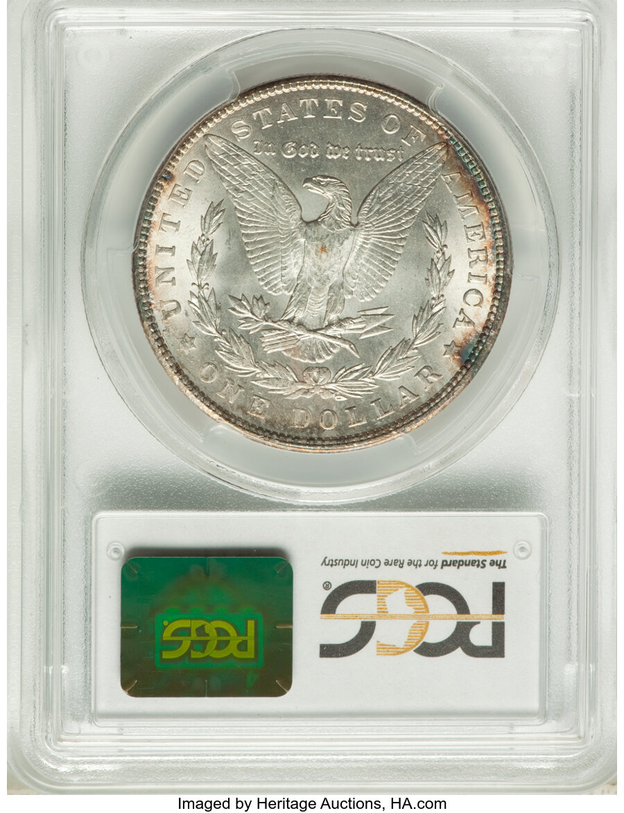 image for: 1900 $1 Two Olive Reverse, VAM-18, MS63 PCGS. Hot 50 Variety. PCGS Population: (20/20). NGC Census: (0/0). MS63. ...