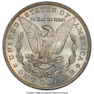 image for: 1899-S $1 Doubled Date, VAM-7, Top 100, MS62 PCGS. PCGS Population: (18/71 and 0/1+). NGC Census: (23/37 and 0/0+). CDN: $6...