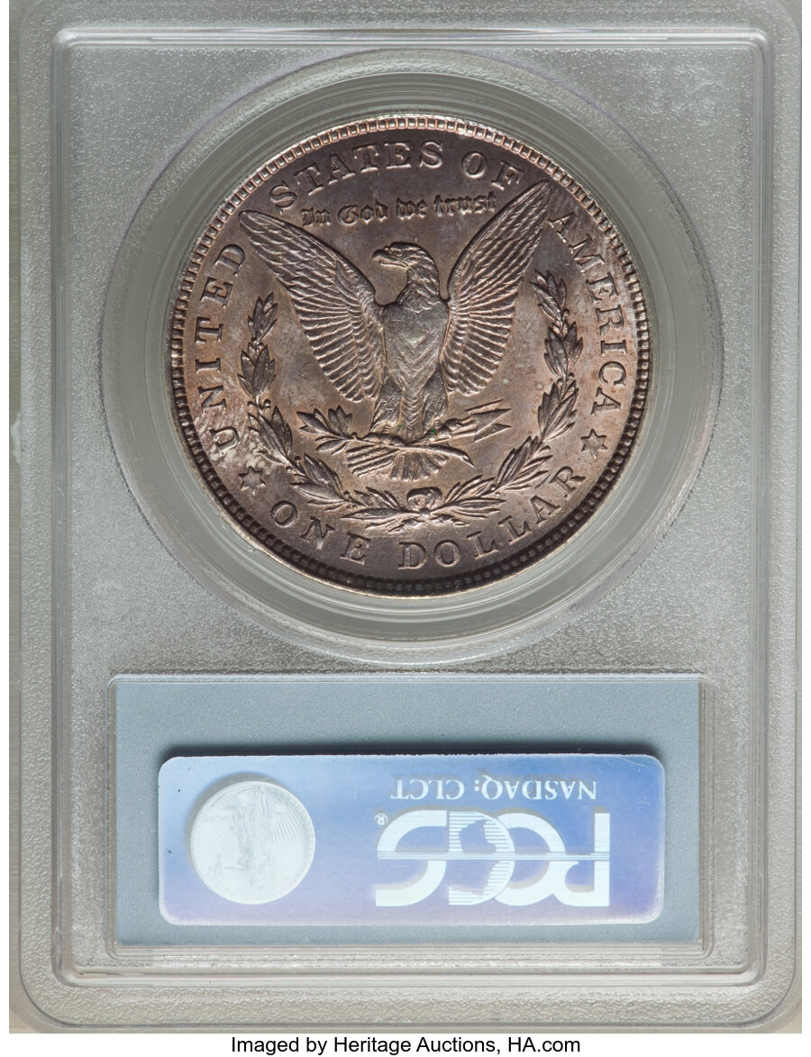 1921 $1  Morgan, Pitted Reverse, VAM-41A AU50 thumbnail 21