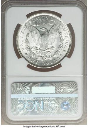 image for: 1888 $1 Doubled Reverse & Clash, VAM-12A, MS63 NGC. Hot 50 Variety. NGC Census: (0/0). PCGS Population: (43/34). CDN: $125 ...