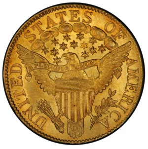 image for: 1807 Capped Bust Right Half Eagle. Bass Dannreuther-6. Rarity-4+. Mint State-64 (PCGS).